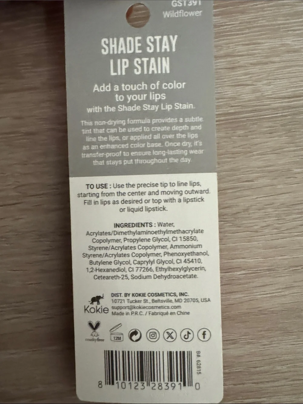 Kokie Shade Stay Lip Stain NEW 🏷️